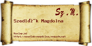 Szedlák Magdolna névjegykártya