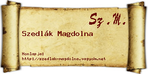 Szedlák Magdolna névjegykártya